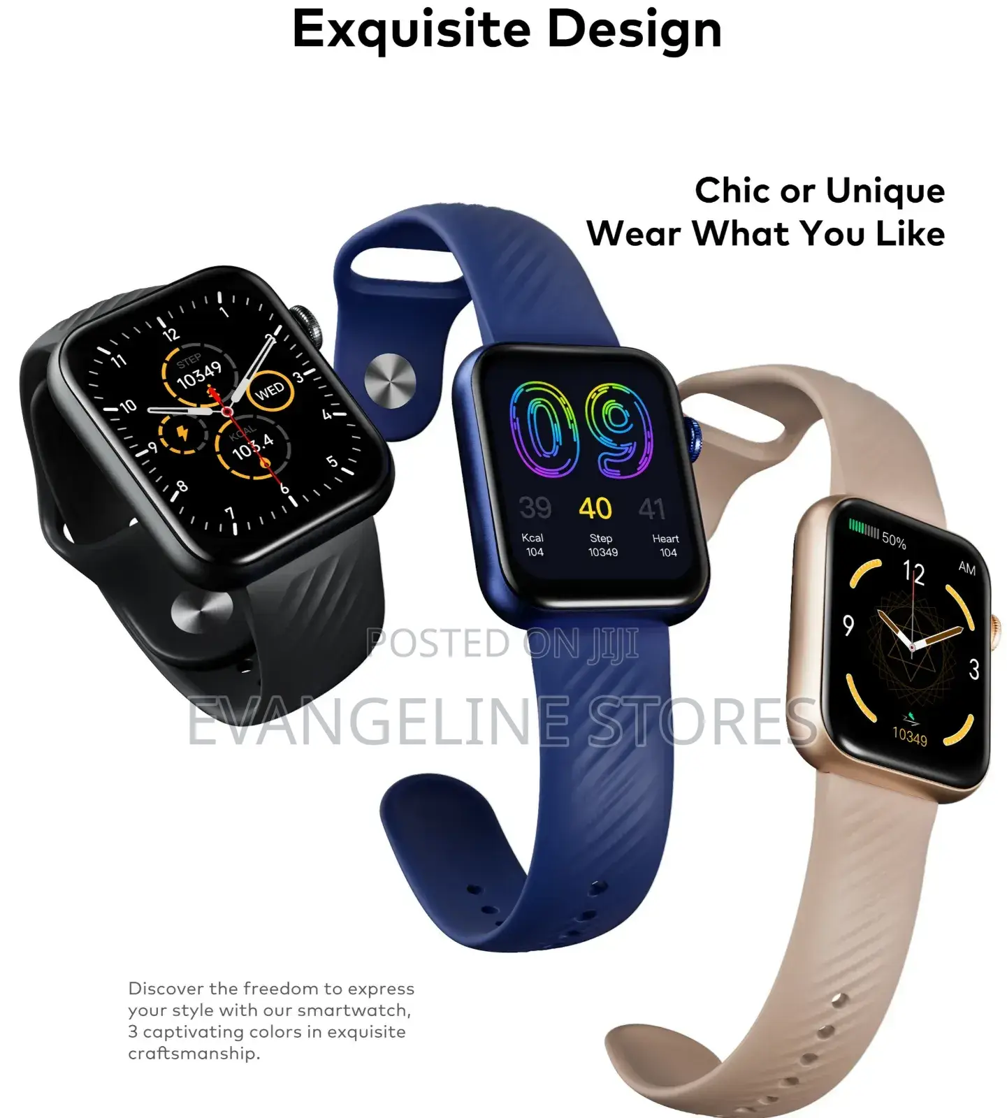 Itel 1.83" Smart Watch Sones Native Storm