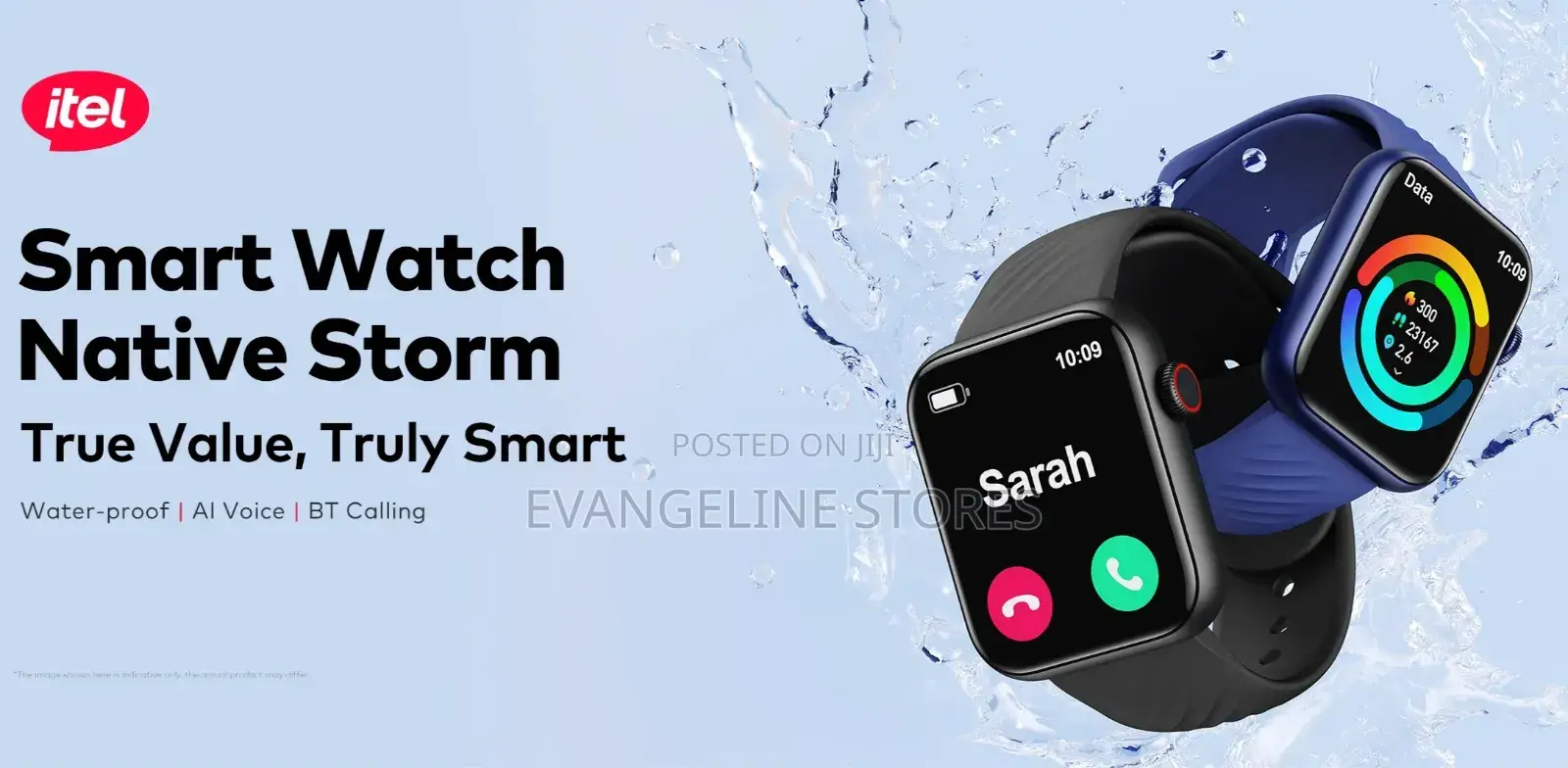 Itel 1.83" Smart Watch Sones Native Storm
