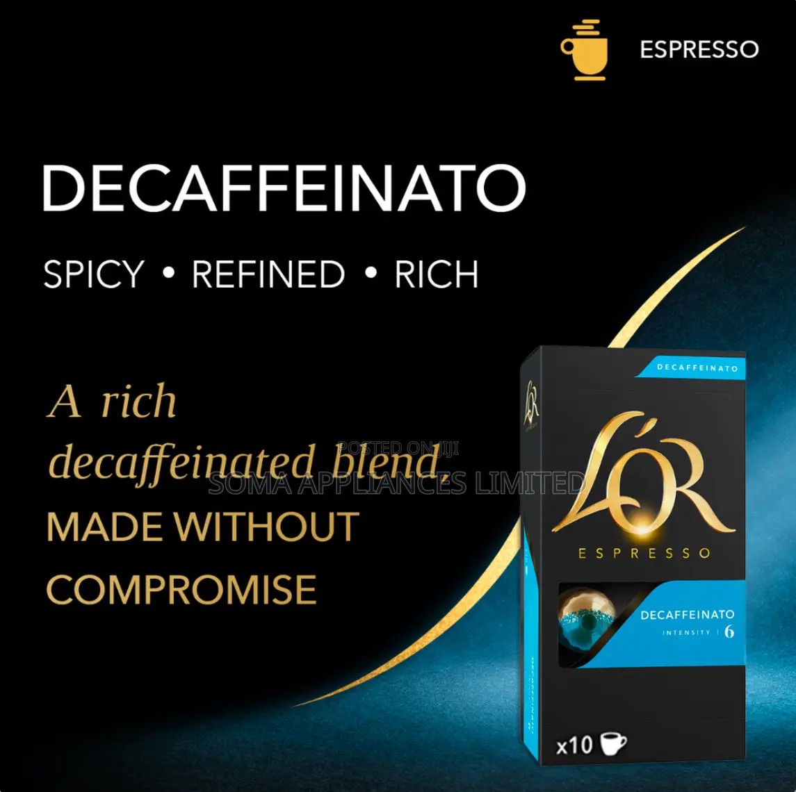 L’Or Espresso Decaffeinato - Nespresso Original Line