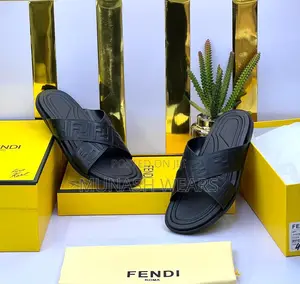 Fendi Leather Slipers