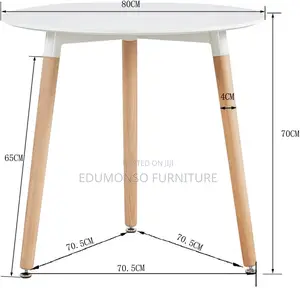 Round Dining Table Set +4 Grey Chairs | Kitchen | Dining Set