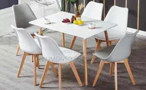 Rectangular Wooden Design Dining Table for 4 to 6 People