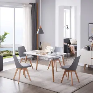 Rectangular Wooden Design Dining Table for 4 to 6 People