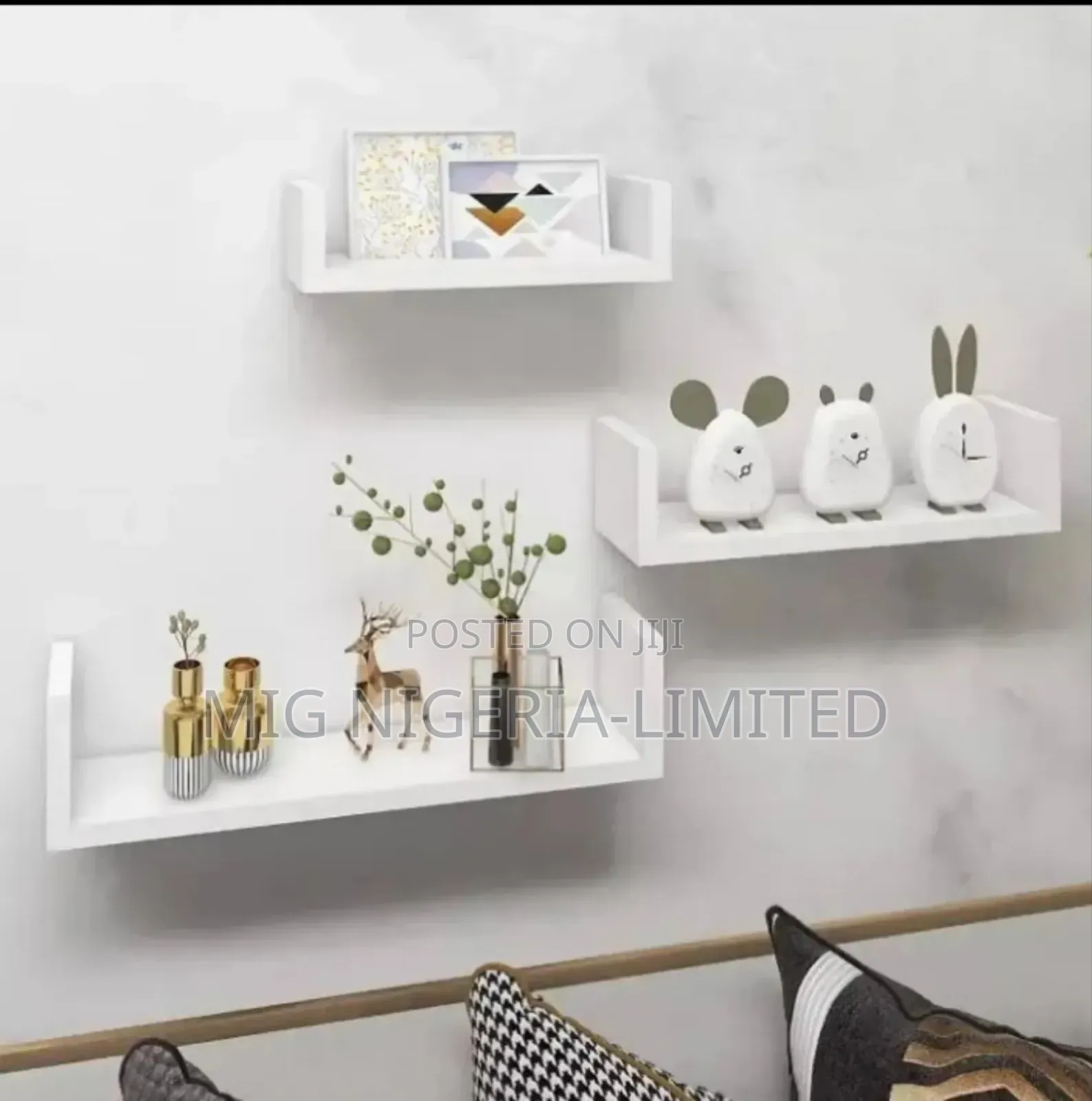 Wall Floating 3in1 Shelves Decorations