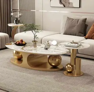 Oval Shaped Centre Table and 1 Side Stool