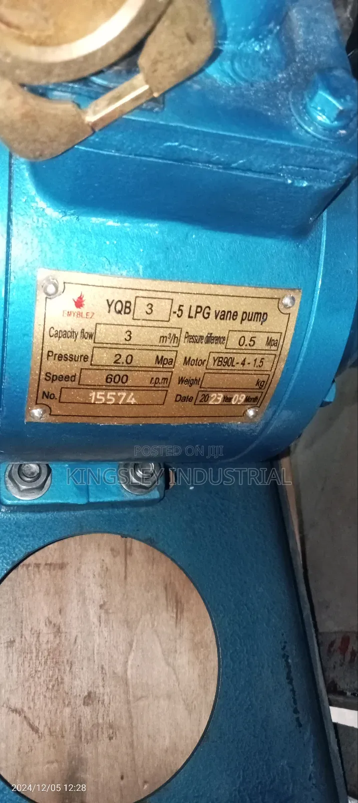 LPG VANE PUMP With Single Phase 2hp Motor