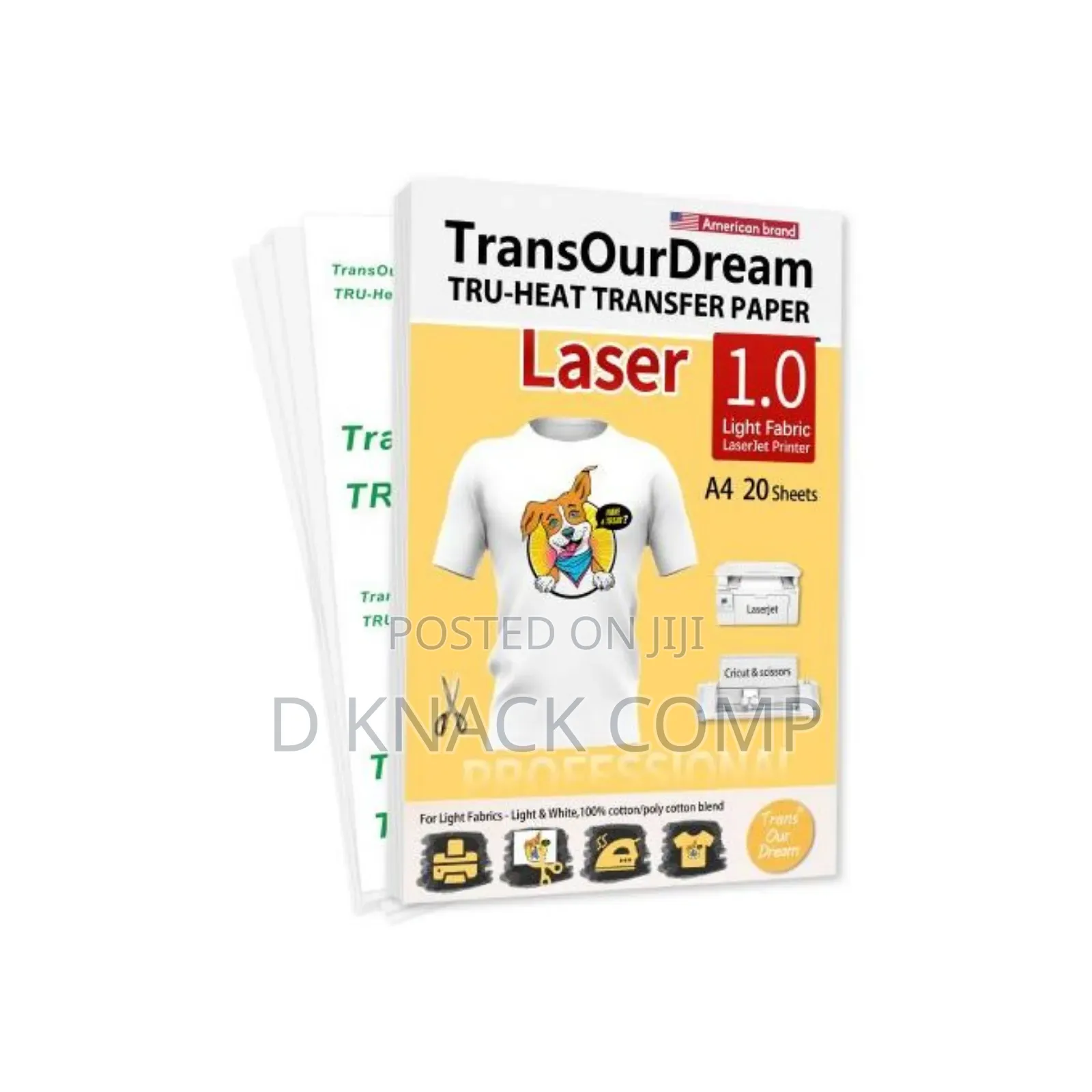 10 Sheets Laser Light Transfer Paper Heat Transfer Machine