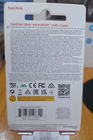 512gb Sandisk Memory Card Original