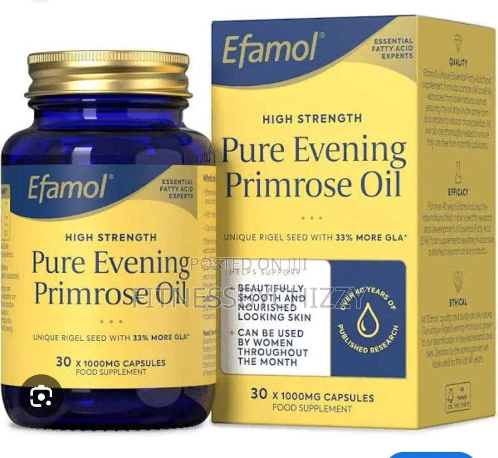 Evening Primrose Oil 1000mg X 30 Capsules (Efamol)