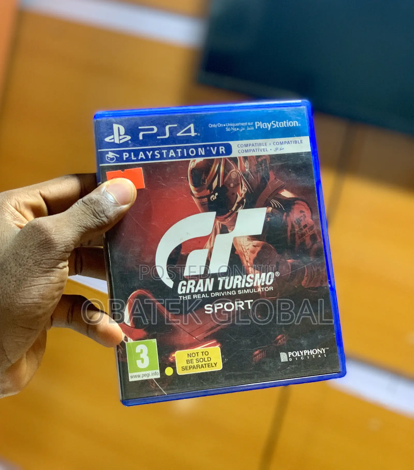 Gran Turismo Sport PS4 Game Disk.