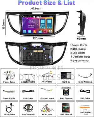 Hikity 9 Android 11 Car Stereo for Honda CRV 2012-2016