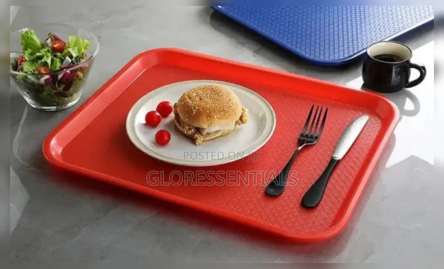 Coloured Fast Food Restaurants Serving Tray