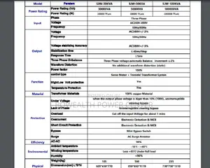 30KVA 3phase Stabilizer SJW Series