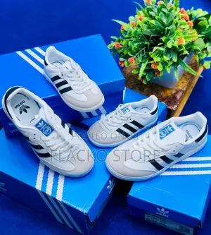 Photo - Original Adidas Samba White Sole Sneakers for Kids