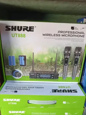 Original Professional Wireless Shure Mic Model-Ut-888 Rechar
