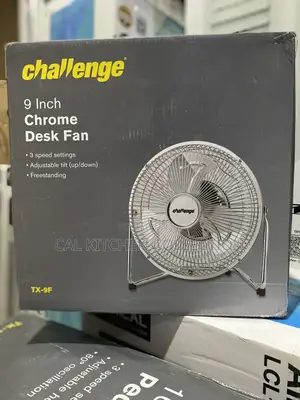 Challenge Chrome 9 Inch Desk Fan