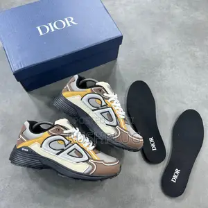 Photo - Quality Dior B30 Mesh Fabric Brown Beige Sneakers