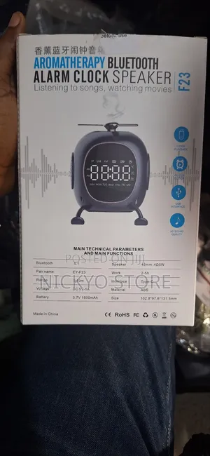 Alarm Clock Radio With Bluetooth Speaker