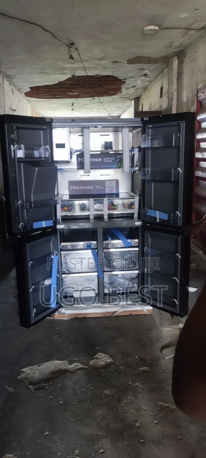 Hisense 4 Doors Inverter Fridge Ice Cube Water Dispenser