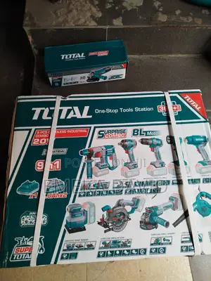 Total 9 PCS Cordless Industrial Combo Kit
