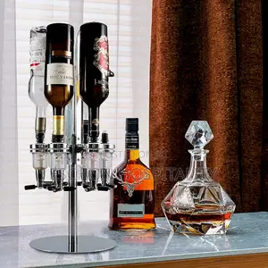 Bar Butler,: Wine Bottle Holder Rack= 6 Bottles