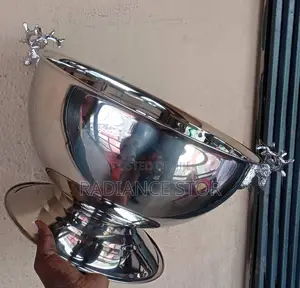 13l Silver Stainless Wine Bowl/Champagne With Handle