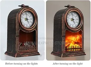 Fireplace With Clock