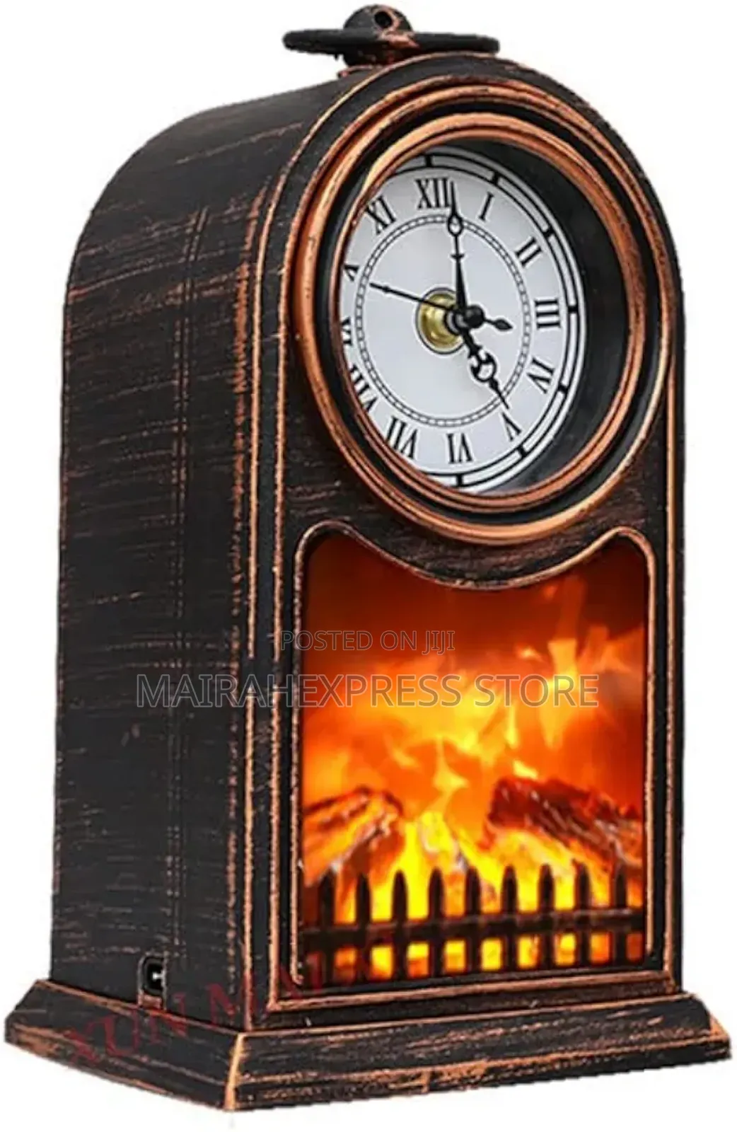 Fireplace With Clock