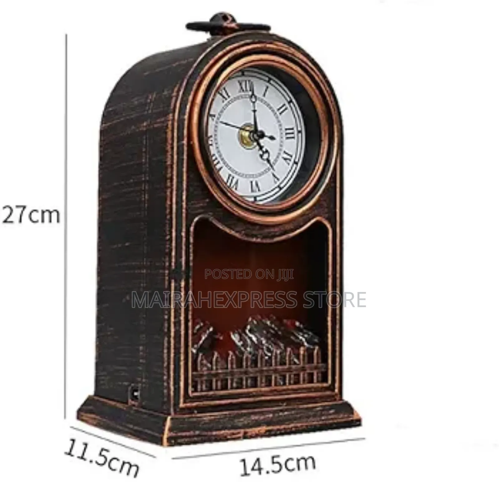 Fireplace With Clock