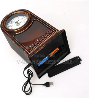 Fireplace With Clock