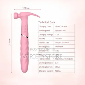 Hammer Shaped Dildo Vibrator for Women