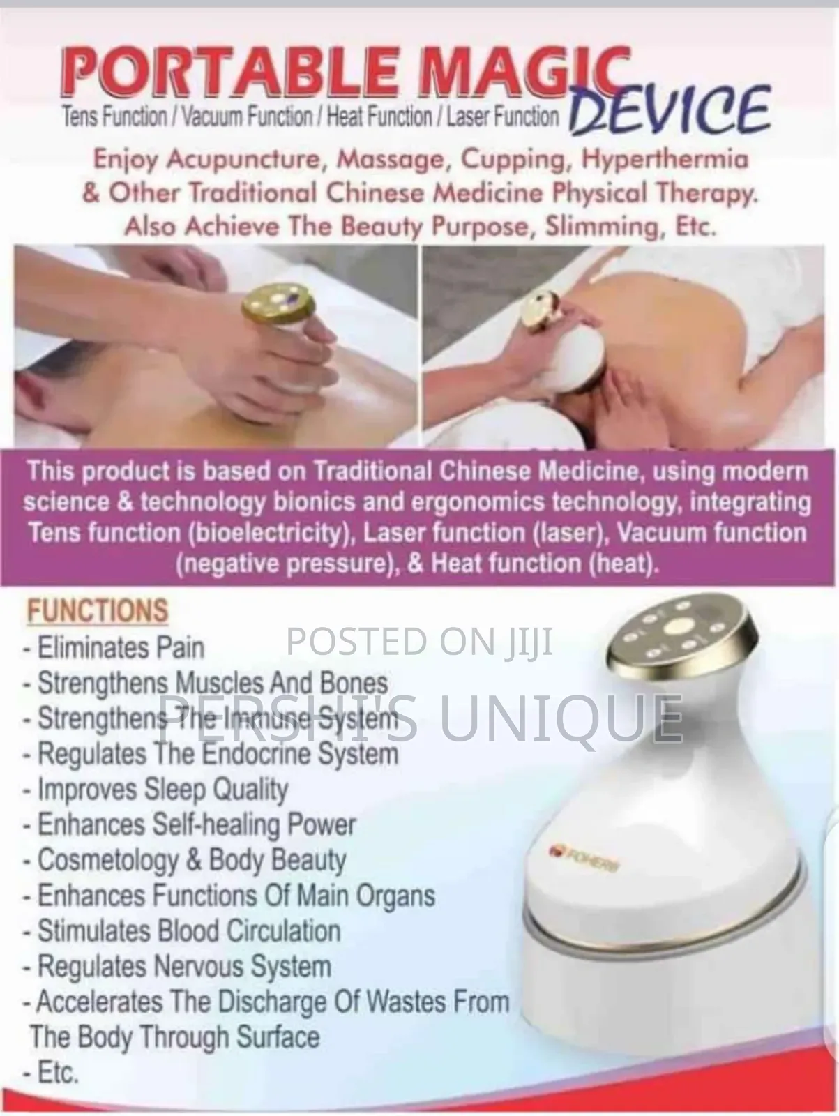 Portable Meridian Massage Machine