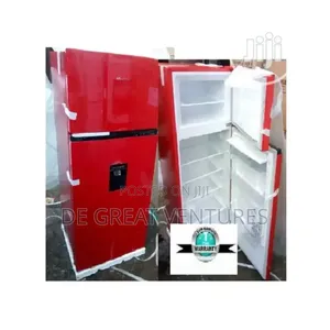 Brand New Hisense 205litter Double Door Fridge✓Dispenser✓Red