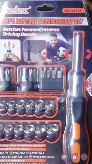 34pieces Ratchet Screwdriver Set
