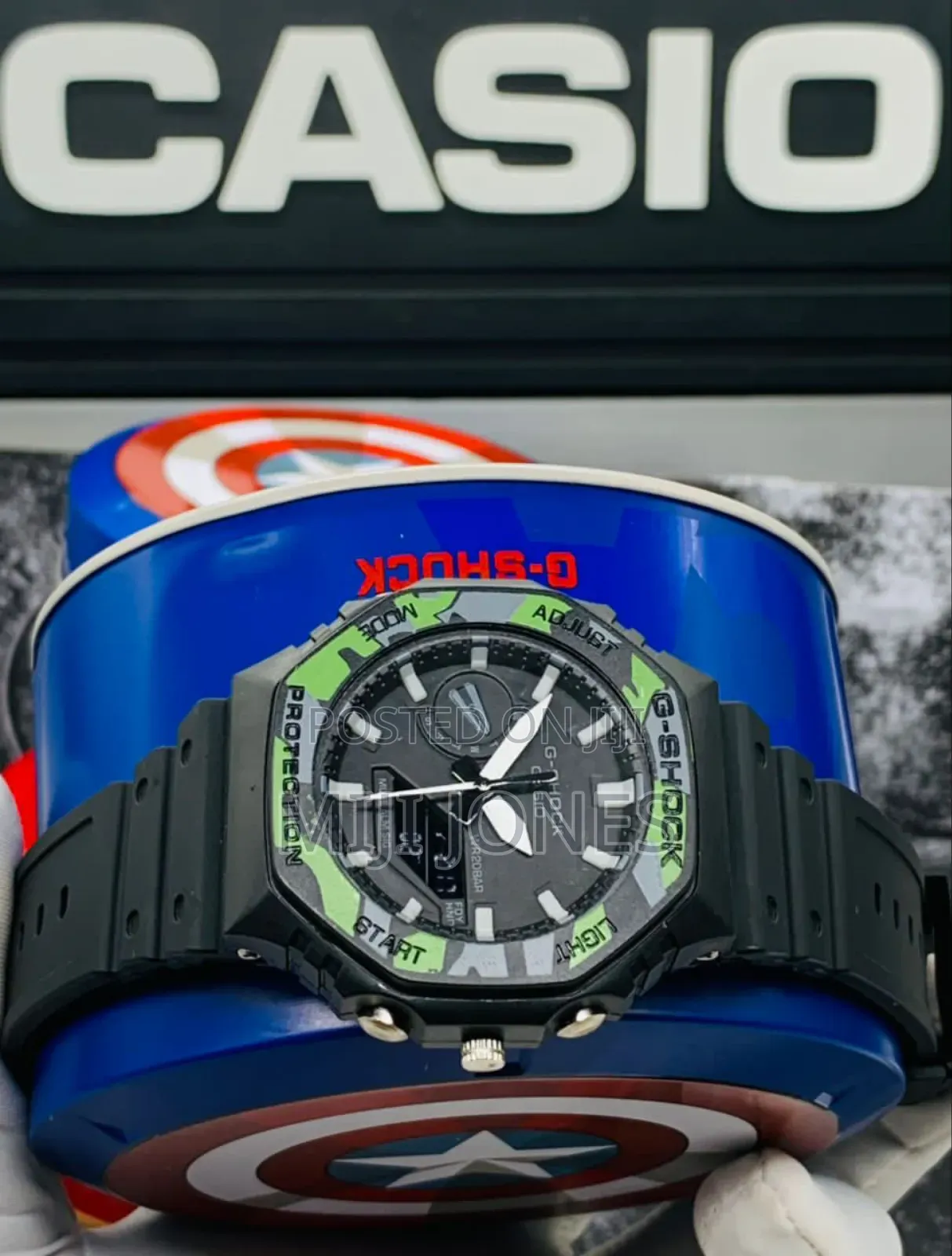 Gshock Marvel Crown Dual Time