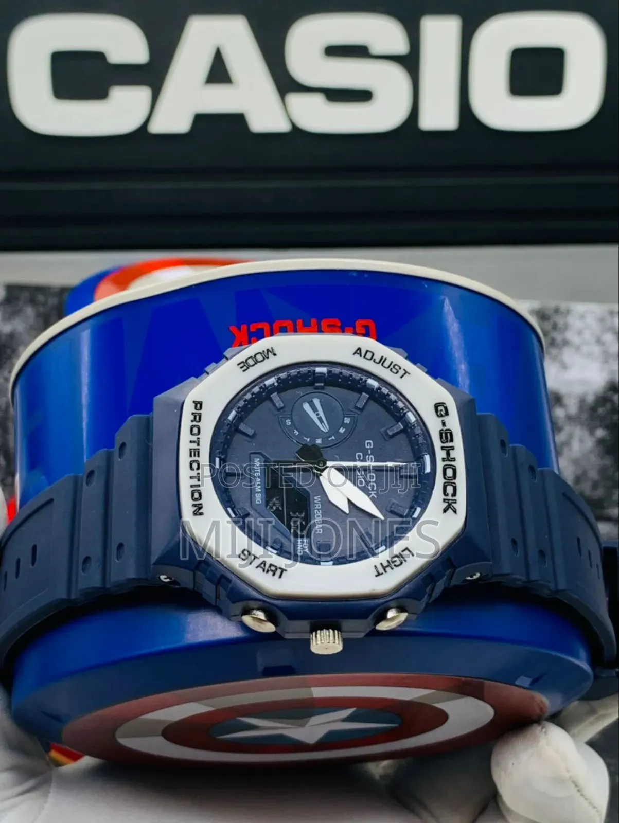 Gshock Marvel Crown Dual Time