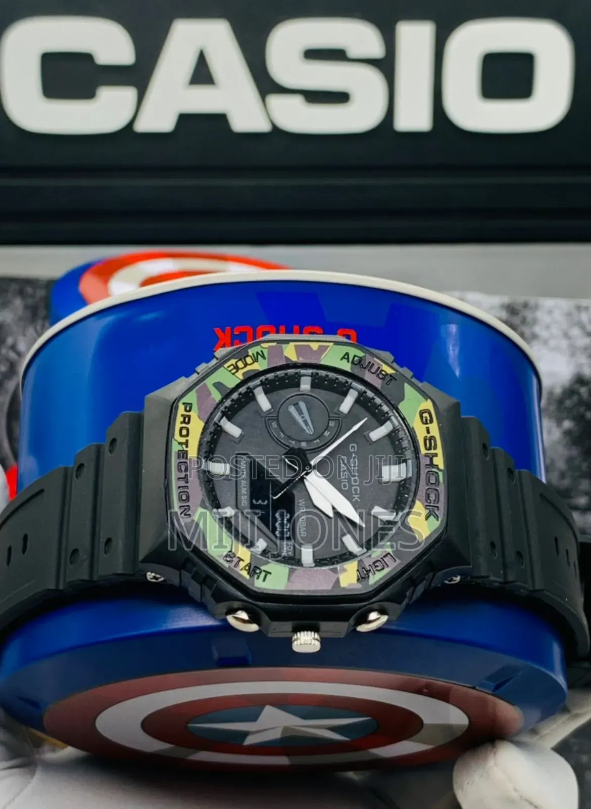 Gshock Marvel Crown Dual Time