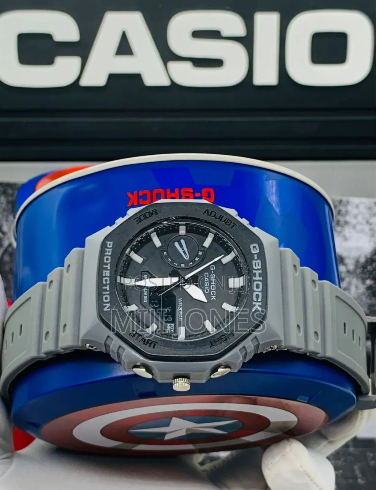 Gshock Marvel Crown Dual Time