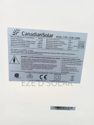 450watts Canadian Solar Panel