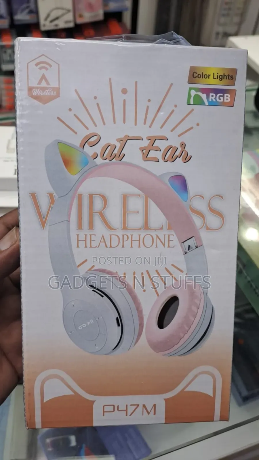 P47m Wireless Foldable Cat Ear Headphone