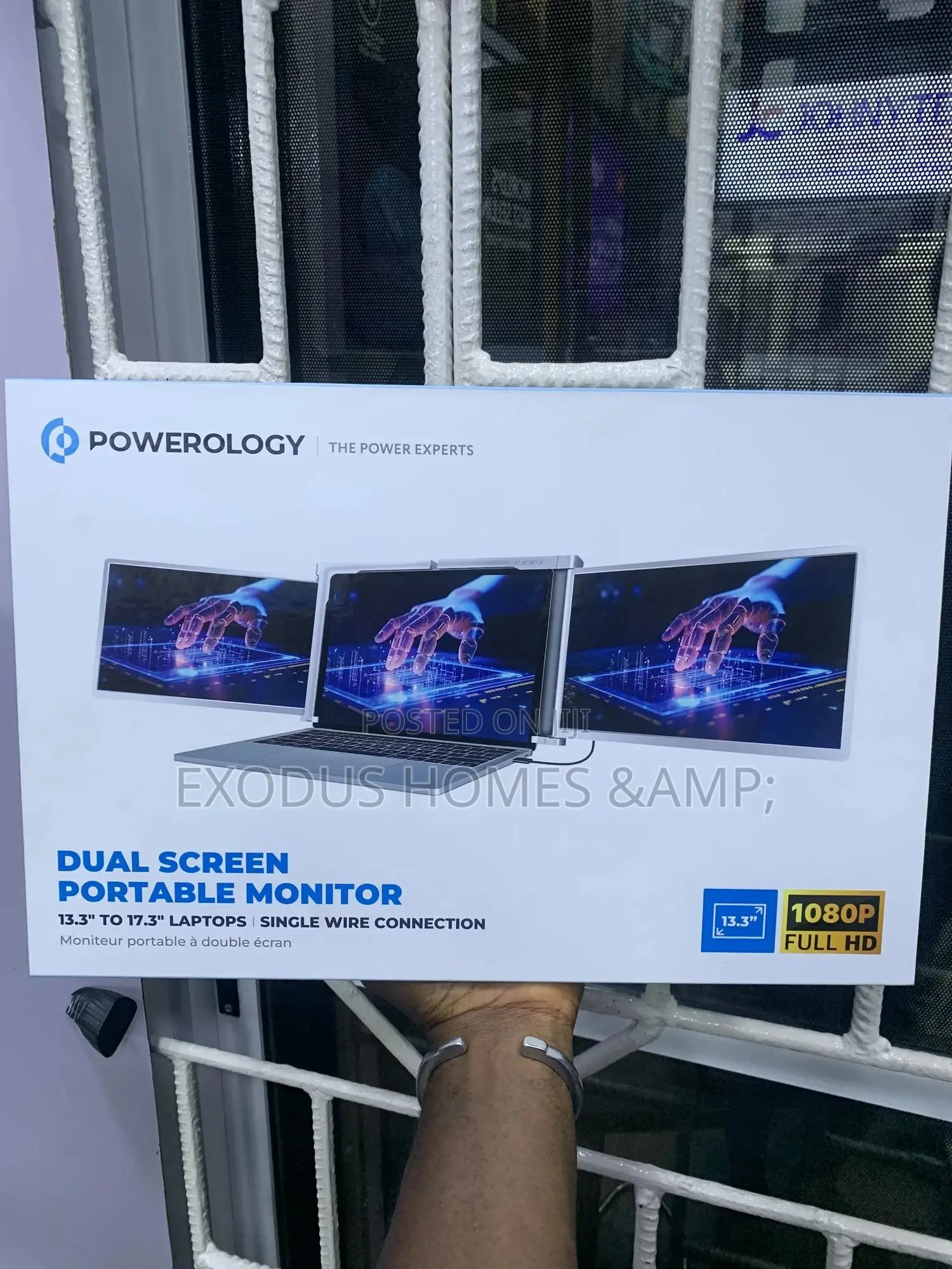 Powerology Dual Screen Portable Monitor