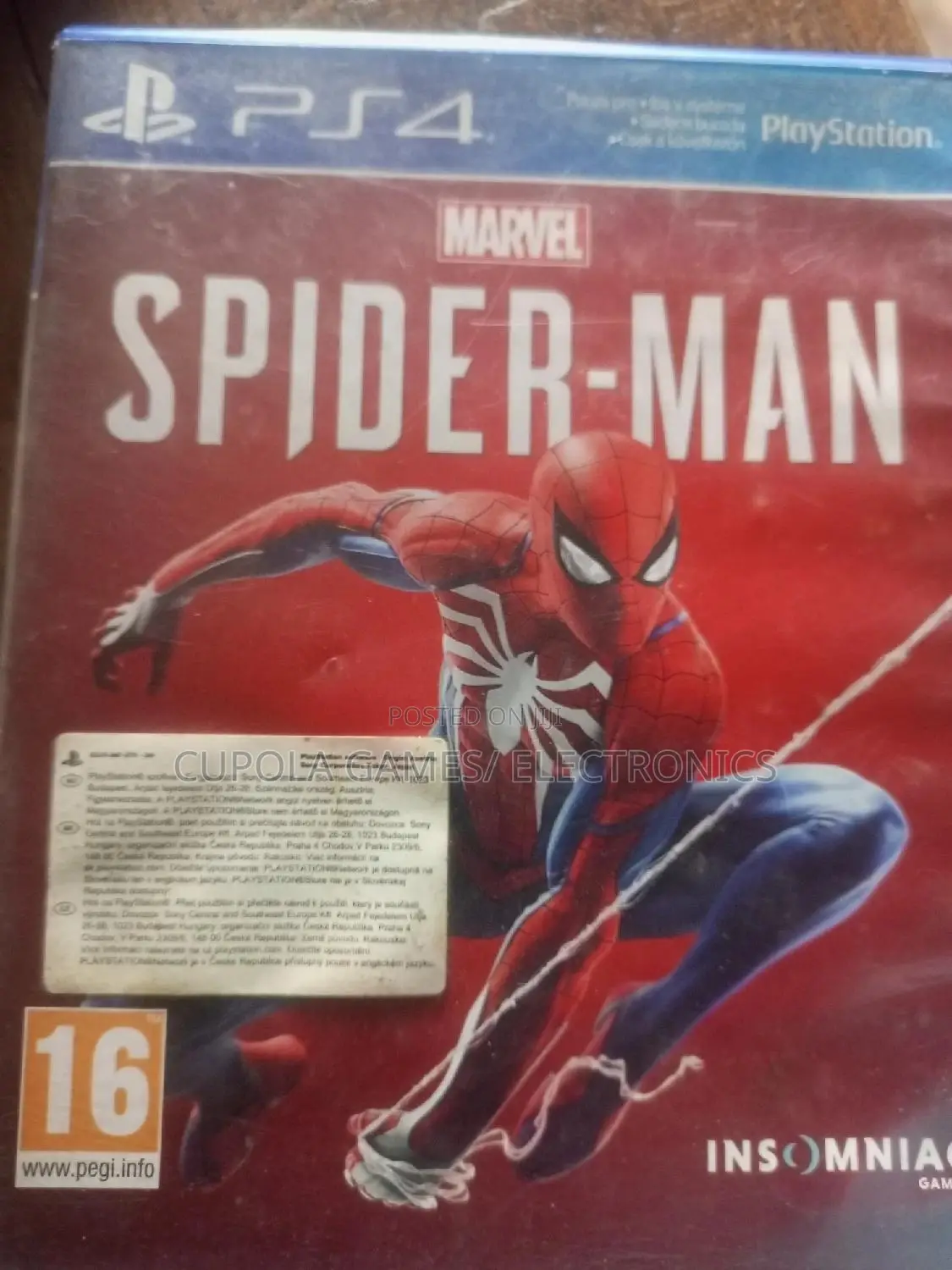 Spiderman Marvel Ps4 Cd