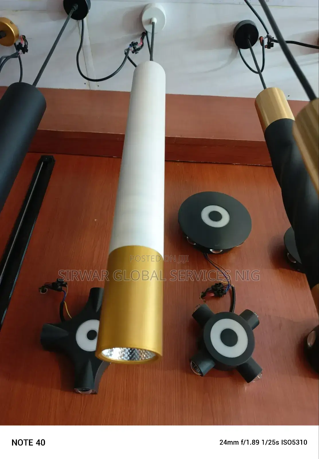 White+Gold Kitchen Drop Light