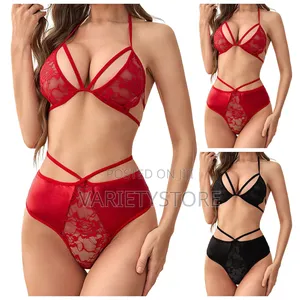 Sexy Hollow Out Two-Piece Lingerie Set