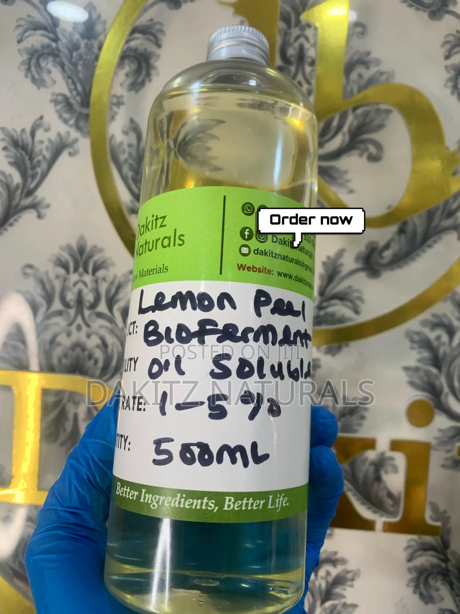 Lemon Peel Bioferment Oil Soluble 100ml