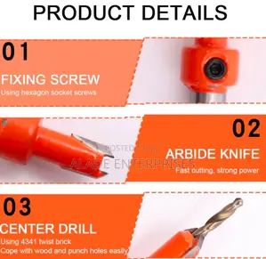 Hole Punch Set With Countersink Dril
