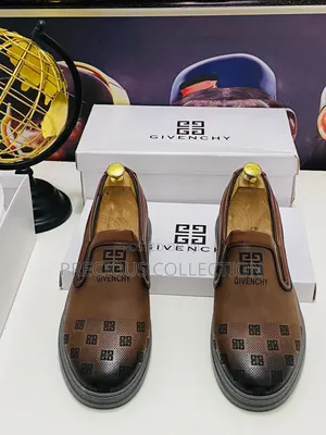 Men's Givenchy Leather Grey Sole Loafers