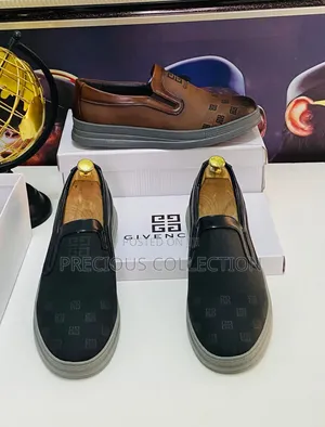Men's Givenchy Leather Grey Sole Loafers