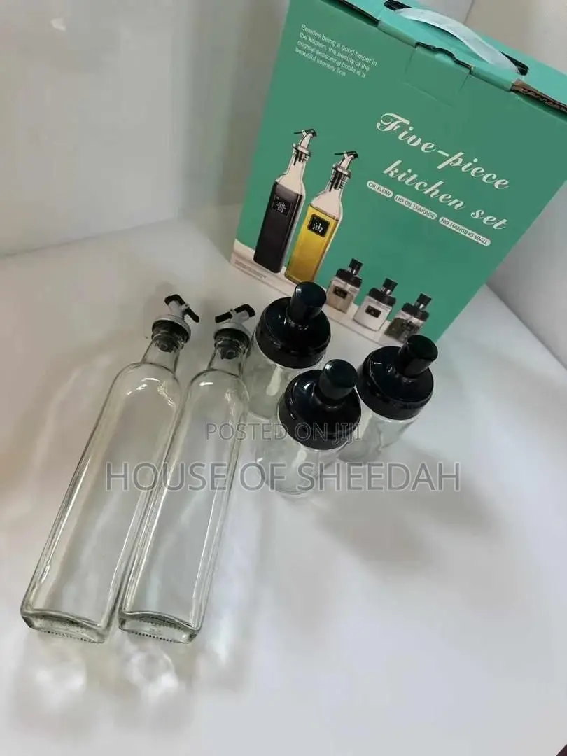 5pcs Oil and Spice Container Set