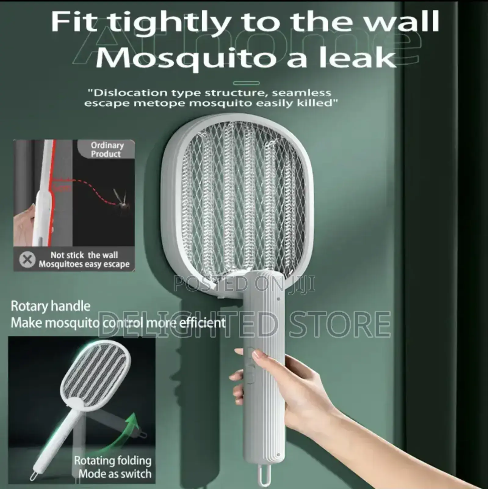 4in1 Foldablewall Mounted Rechargeable Mosquito Killer Lamp